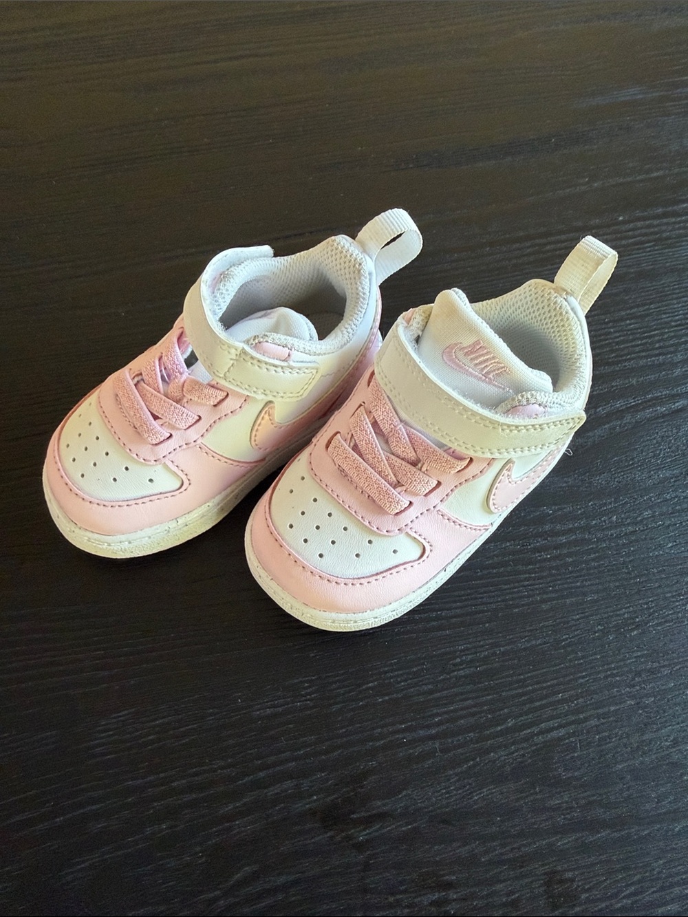 Nike Kids Pink and White Toddler Sneakers